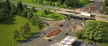 Rendering of new Exit 16 DDI