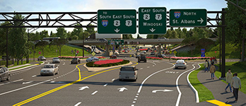 Rendering of new Exit 16 DDI