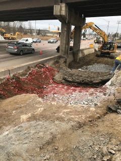 Blasting activities will continue next week on the west side of U.S. 2/7 behind the I-89 bridge piers.