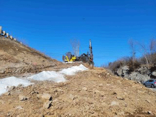 Preparations for blasting.